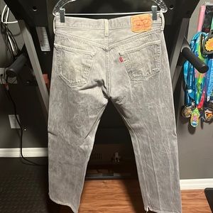 Levi’s original 501 button fly straight legs